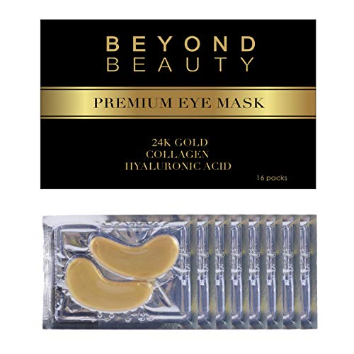 Under Eye Patches – Collagen Eye Pads – 24K Gold Premium Eye Mask – Hyaluronic Acid Treatment for Puffy Eyes, Dark Circles and Under Eye Bags with Anti-Aging and Wrinkle Care Properties