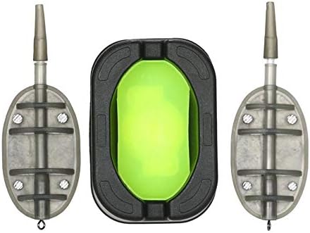 cdzhouji Inline Method Flat Feeder Quick Release Mould Carp Fishing Bait Holder Carp Fishing Feeder with Quick Release 25g 1 Pc