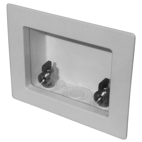 LSP OB-201-T Assembled Outlet Box with Mip Valves, White