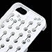 GIZEE Funny Cute Popping Decompression Bubble Wrap Back Soft Silicone Puchi Puchi Case Cover for iPhone 5 5s SE (White)
