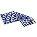 HDE Ultra Thin Silicone Rubber Keyboard Skin Cover for Macbook Pro Non Retina 13/15/17 (Blue and Black Checkered)