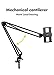 Cell Phone Holder for Desk, Tablet Holder for Bed 4.0 to 11 Inch Device Flexible Long Arms Gooseneck Phone Mount Multi-Angle Rotation Stand Bracket Clamp Clip for Bed(Black)