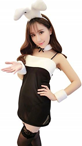 Exotic Dancewear Sexy Black Club Dresses Bunny Teddy Lingerie