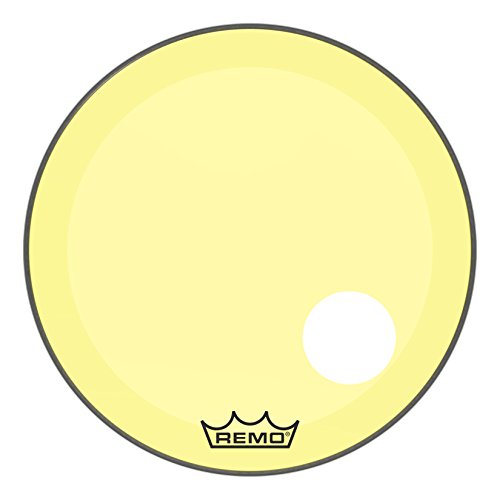 Remo Powerstroke P3 Colortone Yellow Bass Drumhead, 24