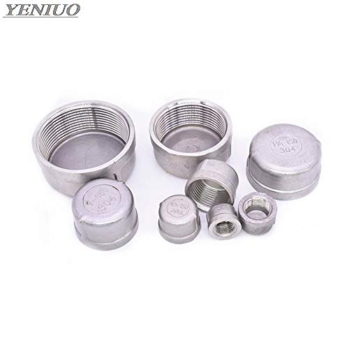 Maslin 304 stainless steel inner silk tube cap/head/tube plug pipe fittings 1/8" 1/4" 3/8" 1/2" 3/4" 1" 1-1/4" 1-1/2" Female Thread - (Thread Specification: DN15)