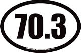 70.3 Half Ironman Triathlon Oval Car Magnet