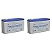 Powersonic PS-6100 6v 12ah Deep-cycle Rechargeable Sla Energy Storage Battery - 2 Pack