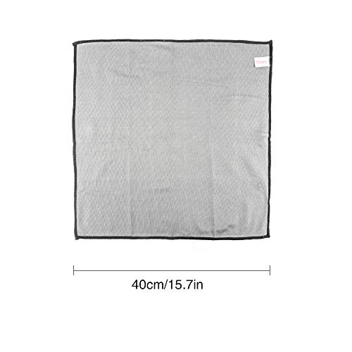 Car Microfiber Glass Cleaning Cloth Towel, 16"x16" Car Window Windshield Cleaning Cloth Wash Detailing Towel Double-Purposed Sides, Lint & Streak Free Quick Clean for Window Chrome Mirror LCD Screen