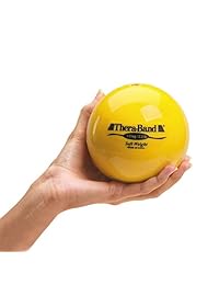 TheraBand Soft Weight, con forma de bola de mano, peso isotónico para entrenamiento de fuerza y ejercicios de rehabilitación.