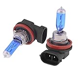 WerFamily H11 High Performance Super White Xenon Halogen Headlight Fog Light Bulb 100W 6000K (Pack of 2)