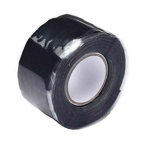 OSOF Multi-purpose 2 Rolls Black Repair Sealing Insulation Tape, Silicone Self Fusing Tapes Amalgamation Rubber Tapes For Emergency Pipe Plumbing & Water Hose Leaks, Electrical Cords, Strech, Wrap & S - Thumbnail 5