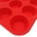 Ouddy Red Silicone Muffin Pan, One Size, Z