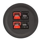 Powerwerx Panel Mount Housing for Two Anderson Powerpole Connectors with a Weather Resistant Cover