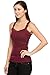 Women's Lace Trim Cotton Jersey Spaghetti Strap Camisole Tank Top