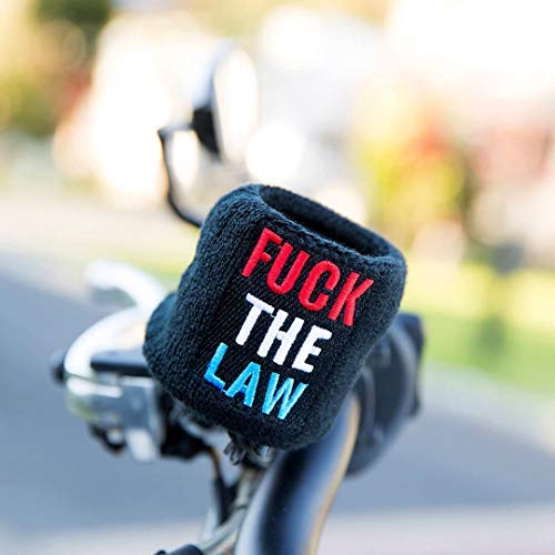 Brake Fluid Reservoir Cover Sock for Motorcycles, Sporbikes and Gifts by Moto Loot (F The Law)