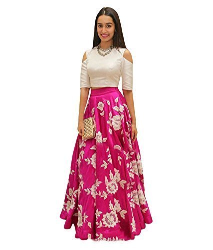parul lifestyle women's cotton semi-stitched gown(free size) pink