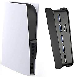 5 Port USB Hub for PS5, Megadream High-Speed