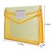 A4 Plastic Wallet Folder Envelope, CertBuy 5 Pack Waterproof Poly Envelope Plastic File Wallet Document Folder with Button Closure for School Office Home - Red Blue Yellow Green Black