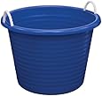 United Solutions TU0085 Seventeen Gallon Rope Handled Big Blue Tub-17 Gallon/64.3L Rough and Rugged Tub Featuring Rope Handles in Blue