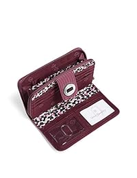 Monedero Vera Bradley RFID Turnlock, Microfibra