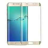 Galaxy S6 Edge Plus Screen Protector,Elebase 3D CurvedTempered Glass,Anti-Scratch,9H Hardness,Full Coverage,Ultra HD Clear Anti-Bubble Film for Samsung Galaxy S6 Edge Plus(Gold)(Not for S6 Edge)