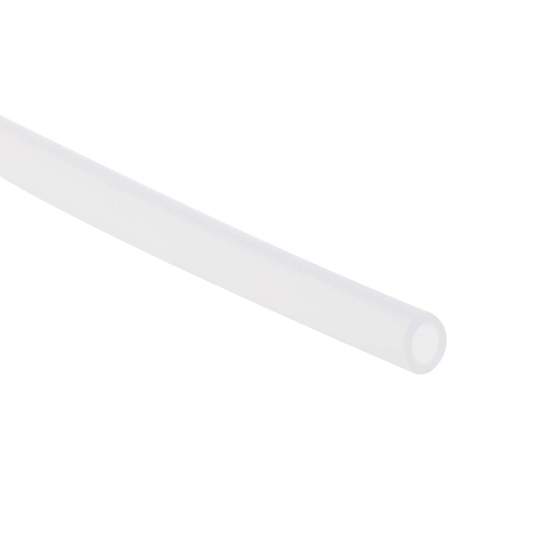 sourcing map Silicone Tubing, 4mm ID x 6mm OD 1.5m Rubber Tube Air Hose Water Pipe for Pump Transfer Translucent