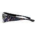 SA106 Rhinestone Womens Floral Fitover OTG 57mm Sunglasses Purple Butterfly