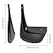 BDK Baseline Splash Guards - Pair (2pc Set) - All Weather Series Mud Flaps - Universal Fit Plastic Composite