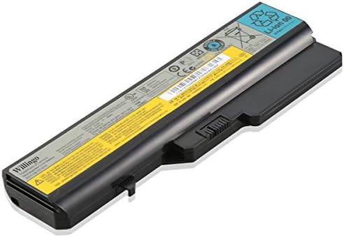 Willingo Replacement Laptop Battery for Lenovo G460 G560 B570 V360 V570 IdeaPad Z560 Z565 - High Performance Li-ion battery [6 Cells/4400mAh/48Wh]