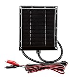 ZEALLIFE 6V 1w Solar Panel to Recharge Deer Feeder Battery Waterproof Outdoor Solar Charger with Mounting Bracket (6v Deer Feeder Solar Panel 1W)