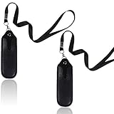 BCP Pack of 2 PU Leather Necklace Lanyard with Pouch for Ecig Ego