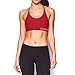 Under Armour Women's Armour Mid Sports Bra, Red/Aluminum, Medium
