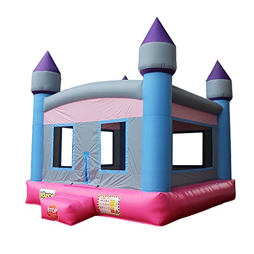 Kids Inflatable Jumper Princess Castle Commercial Bounce House with Blower Bouncer