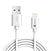 [Apple MFi Certified] iClever BoostLink 6ft (1.8m) Premium 8-Pin Lightning to USB Cable with Ultra Compact Connector Head for iPhone 6s 6 plus 5s 5, iPad Pro/Air/Mini, 4th, iPod touch 5 / nano 7, White