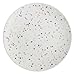 Zak Designs 9in Confetti Salad Plates, Made with Durable Eco-Friendly Melamine Material, Appetizer Serving Dinnerware, Perfect for Indoor/Outdoor Activities (White, 6-Piece Set, BPA-Free)