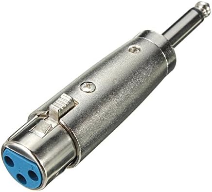 3-Pin XLR Female Jack to 1/4 6.35mm Male Plug Stereo Microphone Adapter"