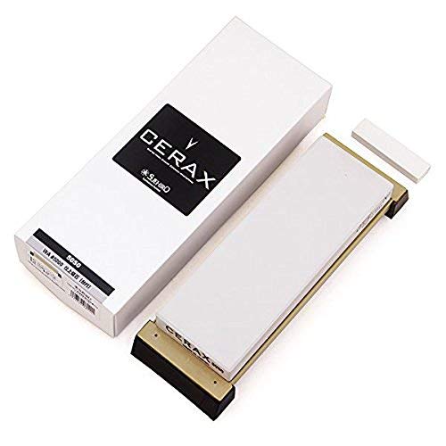 Suehiro CERAX soaking whetstone: Fine #5000, CERAX 5050: Ceramic sharpening stone, 8.07 x 2.87 x 0.9"