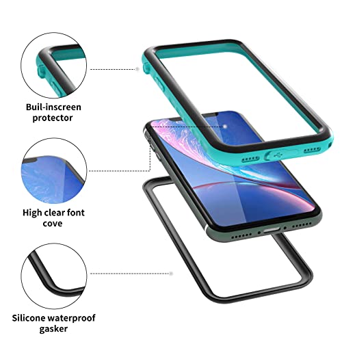 MIZUSUPI Compatible with Waterproof Shockproof Case iPhone XR