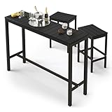 Cozyman Outdoor Bar Height Table and Chairs Set, 3