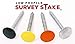 Low Profile Survey Stakes - 4-Pack - Hi-Vis Yellow - Survey Markers
