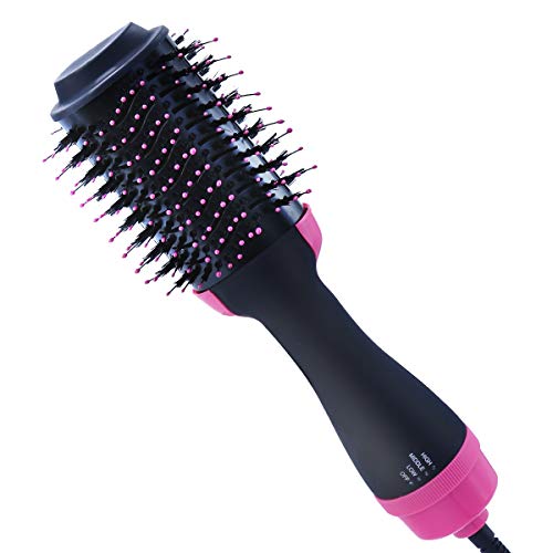 Hot Air Brush,One-Step Hair Dryer brush 4 in 1 Electric Negative Ion Hair Dryer &Hair Volumizer &Hair Styler for Fast Drying, Straightening, Curling,Styling