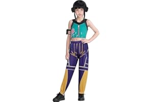 HIDLY New Halloween Demon Costumes Pop Singer Cosplay Embroidery Coat Top Shorts Costume Dance Stage Outfit