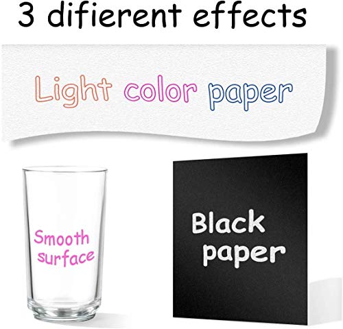 Double Line Outline Pens, SmileStar 12pcs Two-Line Color pen Outline Metallic Markers Highlighter Writing Drawing Pens for Gift Card Making, Art Rock Painting, Coloring Books, Craft Drawing Doodling