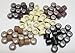 TOOGOO(R) 200 Pcs Black 5mm Silicone Lined Micro-ring Links Beads Linkies for I Stick Hair Extension Installation and Feathers