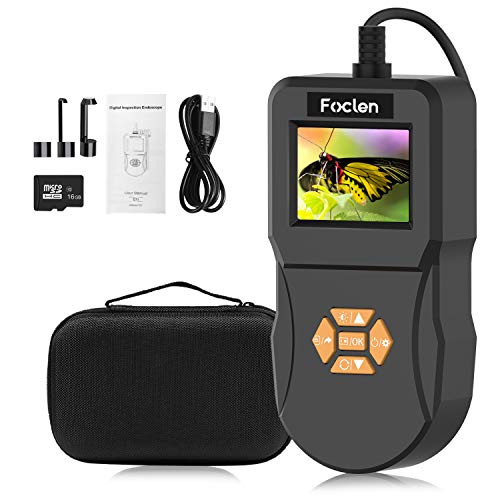 Industrial Endoscope, Foclen Borescope Camera 2.4inch IPS Screen 2600mAh Digital Handheld 5.5mm Snake Probe Inspection Camera with Light 16G TF Card and Portable Box 3M/9.8FT - Thumbnail 6