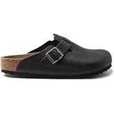 Birkenstock Boston Classic Arch Clog,Black Oiled Leather,45 M EU