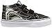 Vans Kids SK8-Mid Reissue V (Little Kid/Big Kid) (Digi Shark) Black/True White 2.5 Little Kid M