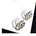 tianshiya Women's Fashion Earrings Double T Designed Ear Stud with Multi-Options (GG-Shinny)