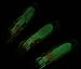 20pcs/lot 7.5cm Octopus Lures Glow in Dark Luminous Bulb Squid Skirts Soft Trolling Lures Bait Fishing Tackle Saltwater