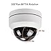 EVERSECU Mini PTZ Camera RS485 HD Analog 1080P 4X Zoom(2.8-12mm) 65ft IR Distance Outdoor High Speed Dome Camera IP66 Weatherproof Full Metal Vandalproof PTZ Camera